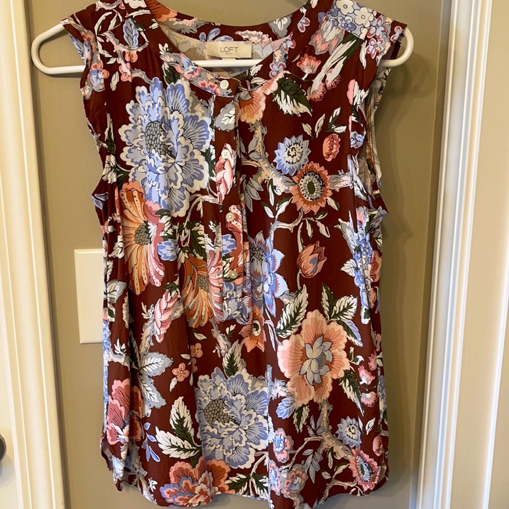 Loft Outlet women’s small puff sleeve tank